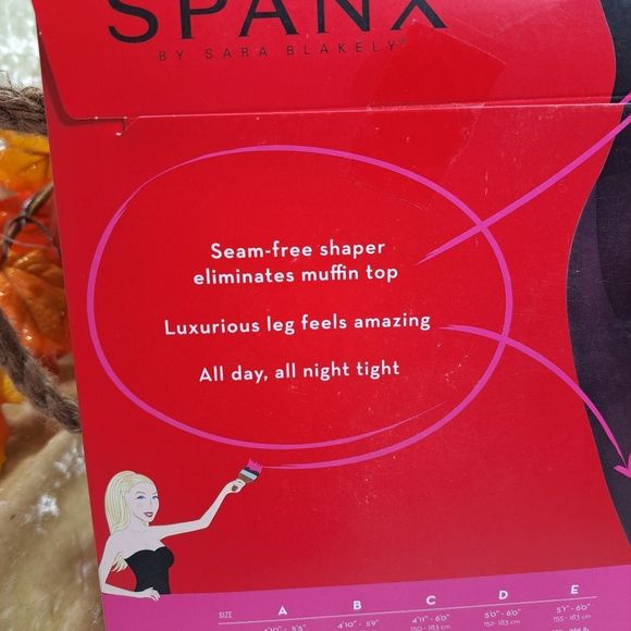 SPANX Women's Black High-Waisted Tights - Picture 2 of 7